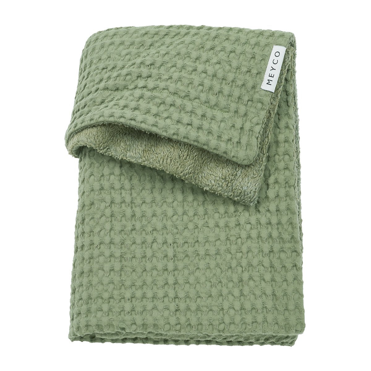 MANTA MINICUNA MOUFFLON TOG 2 75x100 CM ME-WAFFLE OLIVE GREEN