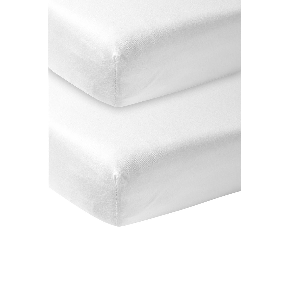 SABANA BAJ.AJUS.CUNA 60 PACK 2 60x120 CM ME-UNI WHITE