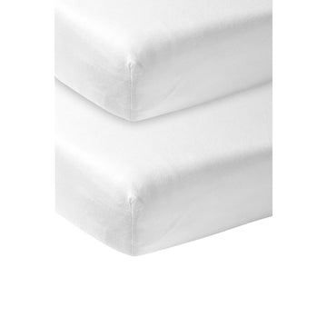 SABANA BAJ.AJUS.CUNA 60 PACK 2 60x120 CM ME-UNI WHITE