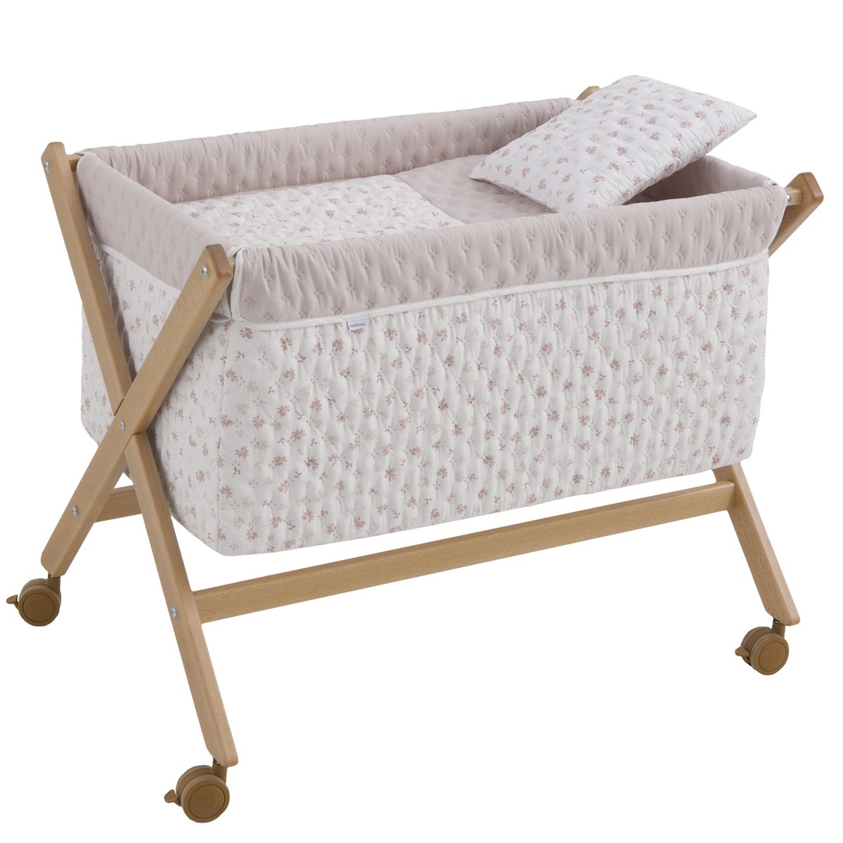 MINICUNA TIJERA MADERA BRANCH ROSA/NATURAL 55x87x74 CM