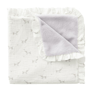MANTA REVERSIBLE 65x65x1 CM PUPPY GRIS