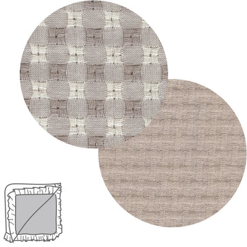 MANTA REVERSIBLE 65x65x1 CM VICKY BEIGE