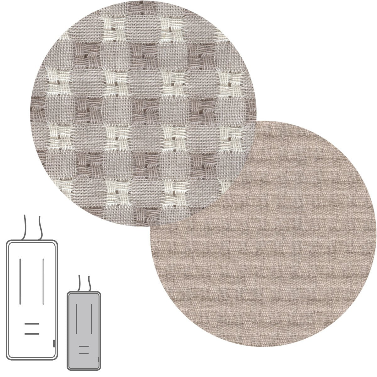 COLCHONETA SILLA UNIVERSAL REVERSIBLE RECTA VICKY BEIGE 30x80x1 CM