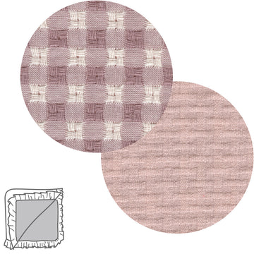 MANTA REVERSIBLE 65x65x1 CM VICKY ROSA