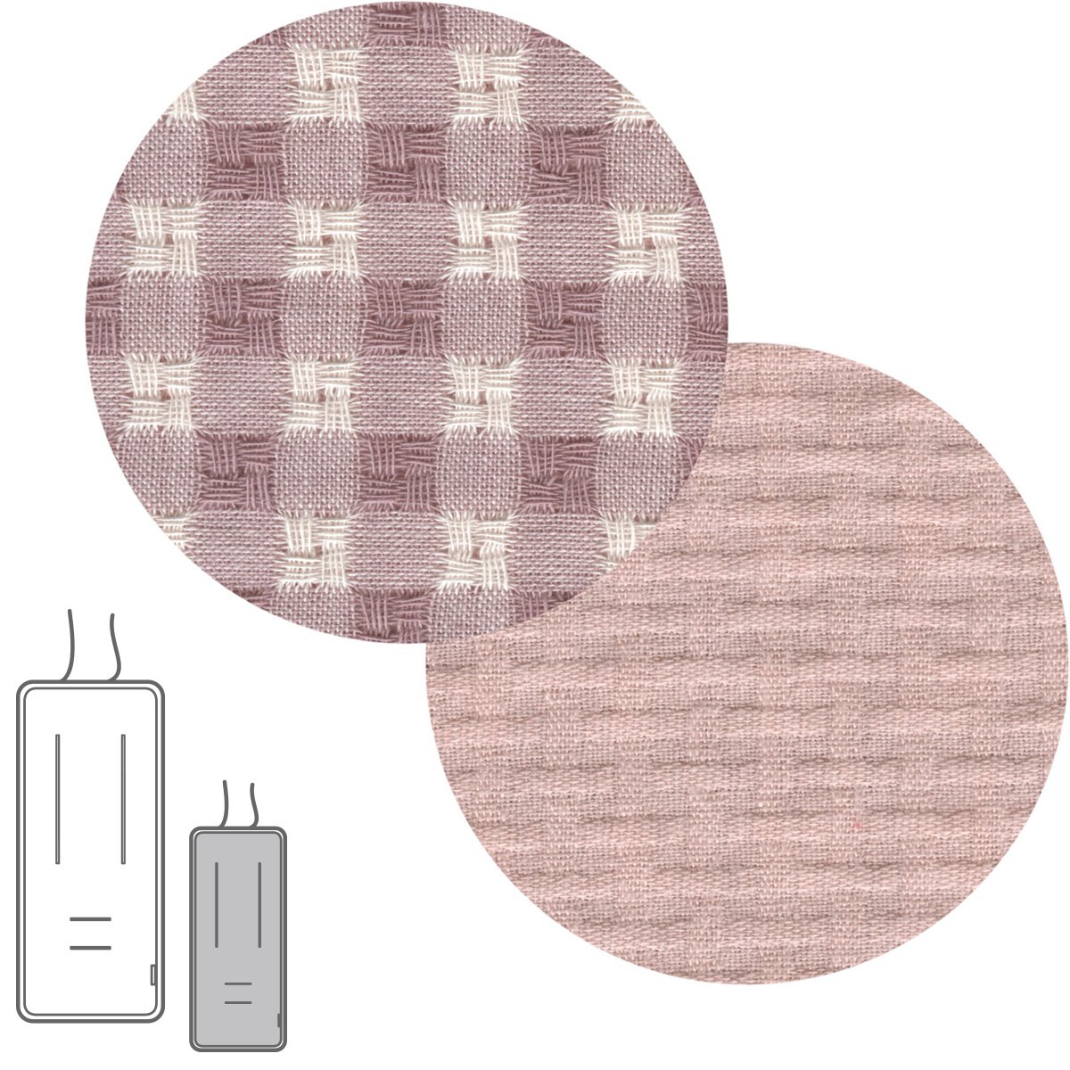 COLCHONETA SILLA UNIVERSAL REVERSIBLE RECTA VICKY ROSA 30x80x1 CM