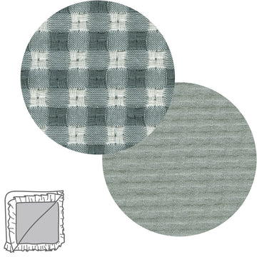 MANTA REVERSIBLE 65x65x1 CM VICKY VERDE