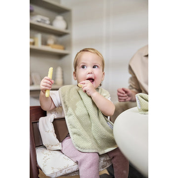 PACK 2 BABEROS RIZO CUADRADOS 27x43 CM ME-POPCORN NATUREL/S.OLIVE