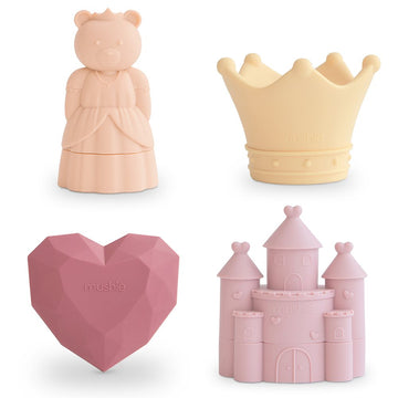PACK 4 PZAS. PRINCESS BAÑO SOLID MULTI 7.6x7.6x9.2 CM