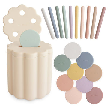 CUBO DIDÁCTICO TUBOS/MONEDAS SOLID ORIGINAL 10x10x13 CM