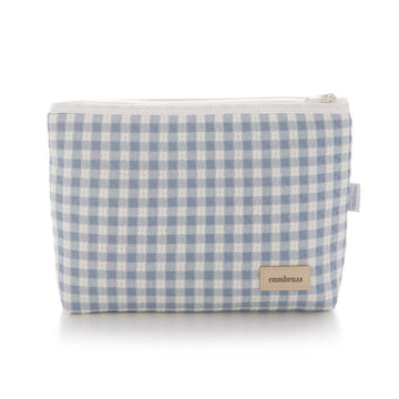 BOLSA ASEO VICKY AZUL 6x28x20 CM