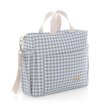 BOLSO MATERNAL PACK VICKY AZUL 16x43x37 CM