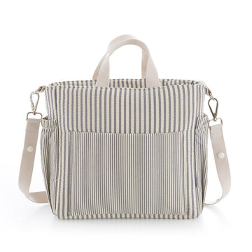 BOLSO MATERNAL PACK DERBY GRIS 16x43x37 CM