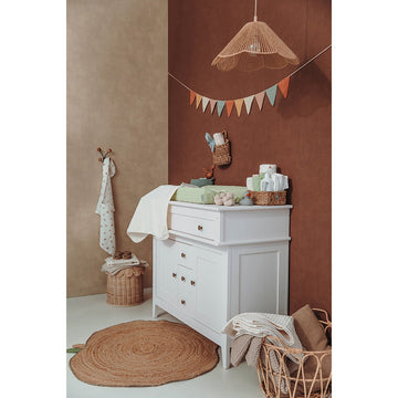 MUSELINA LAVADA GDE PACK DE 2 120x120 CM ME-GINGKO OFF WHITE/SAND