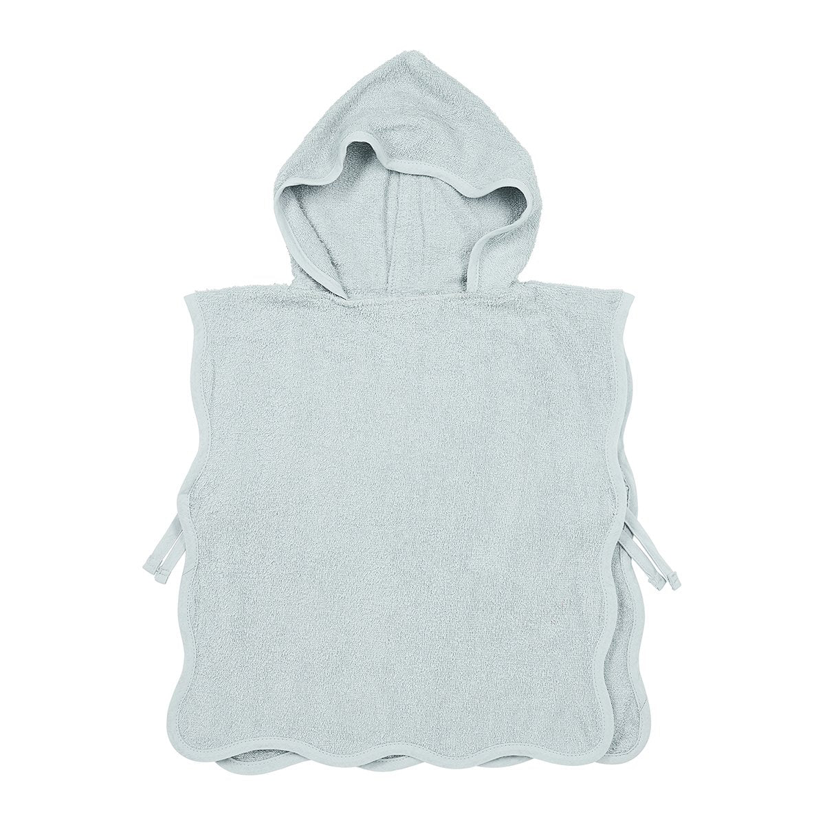 PONCHO DE BAÑO 1-3 YEARS ME-TERRY WAVY GREY BLUE