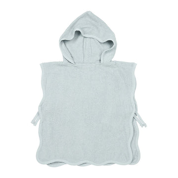 PONCHO DE BAÑO 1-3 YEARS ME-TERRY WAVY GREY BLUE