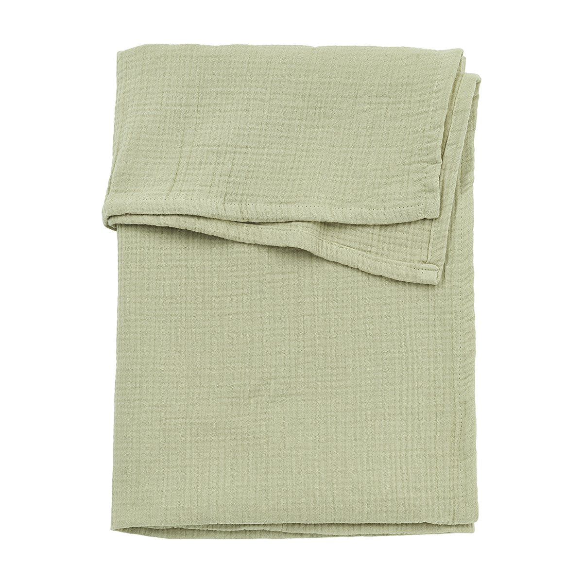 SABANA CUNA MUSELINA LAVADA 100x150 CM ME-UNI SOFT OLIVE