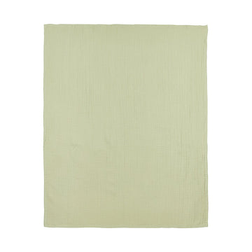 SABANA CUNA MUSELINA LAVADA 100x150 CM ME-UNI SOFT OLIVE