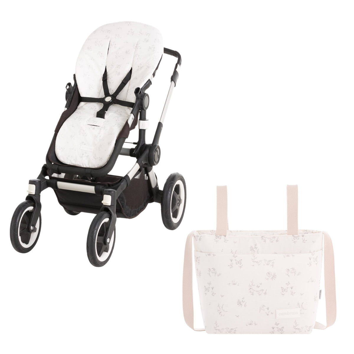 J.COLCHONETA SILLA OVAL+BOLSO MERLO BIRDS ..