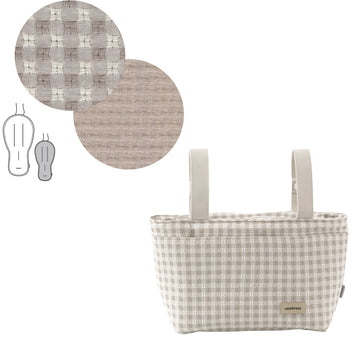J.COLCHONETA SILLA OVAL+BOLSO VICKY BEIGE ..