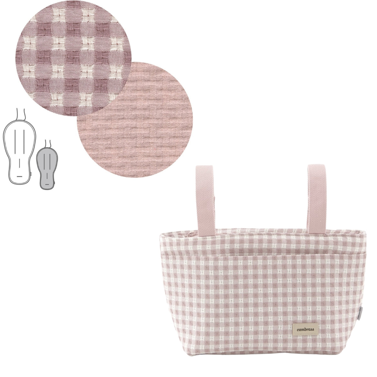 J.COLCHONETA SILLA OVAL+BOLSO VICKY ROSA ..