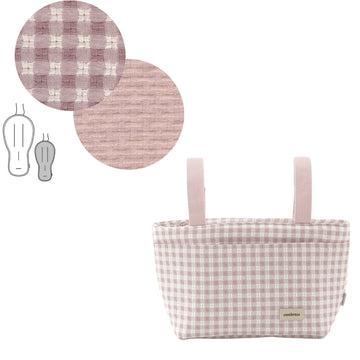J.COLCHONETA SILLA OVAL+BOLSO VICKY ROSA ..