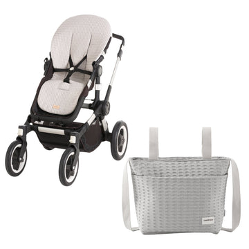 J.COLCHONETA SILLA OVAL+BOLSO ZICO GRIS ..