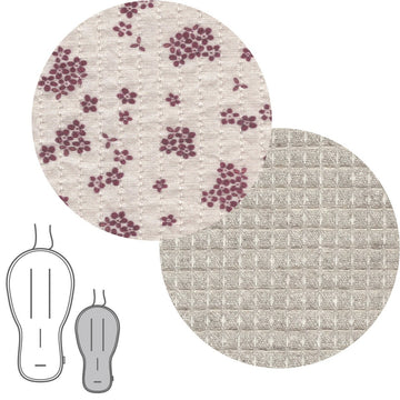 COLCHONETA SILLA UNI.REV.OVAL NATURALE ROSA 43x88x1 CM