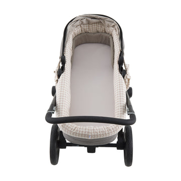 GARNITURA CAPAZO REVERSIBLE VICKY BEIGE 35x75x35 CM