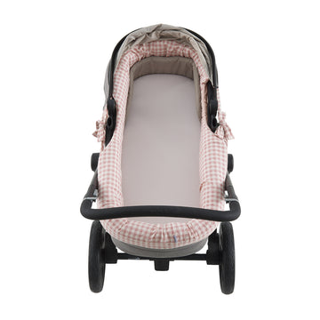 GARNITURA CAPAZO REVERSIBLE VICKY ROSA 35x75x35 CM