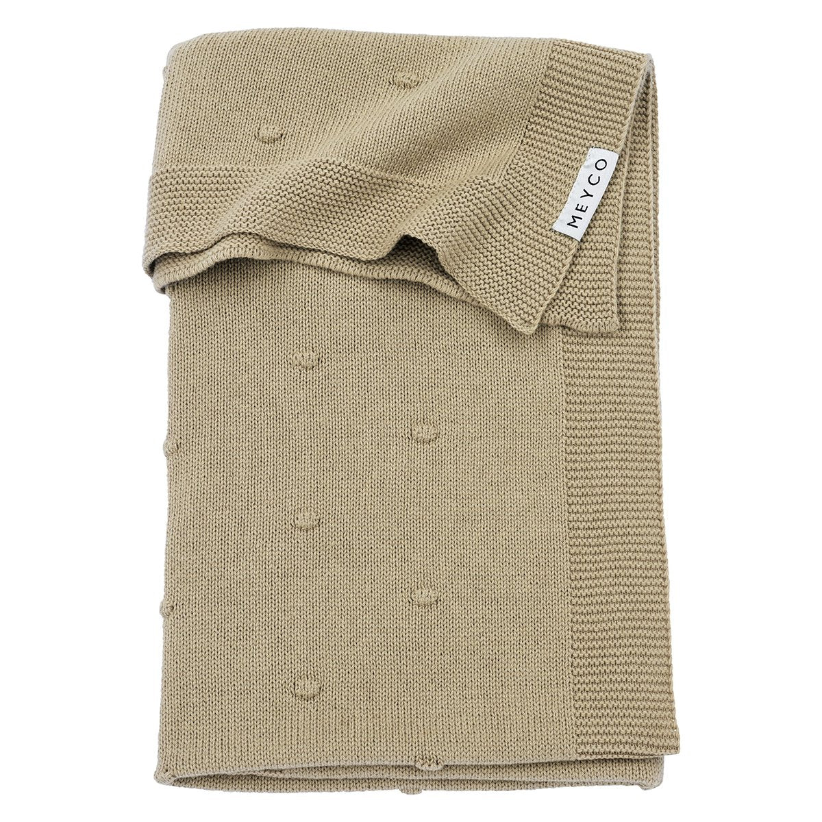 MANTA MINICUNA ALGODÓN 75x100 CM ME-MINI KNOTS SAND