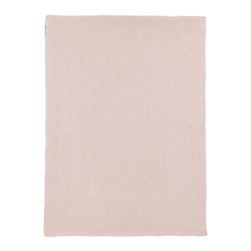 MANTA MINICUNA ALGODÓN 75x100 CM ME-MINI KNOTS TEDDY SOFT PINK