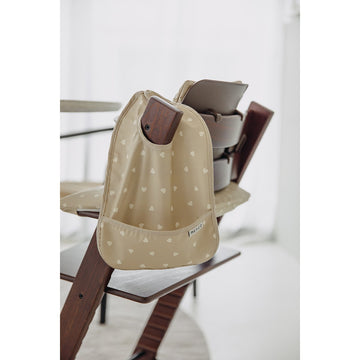 PACK 2 BABEROS PU CUADRADOS 24x33 CM ME-SWEET HEART SAND/SOFT SAND