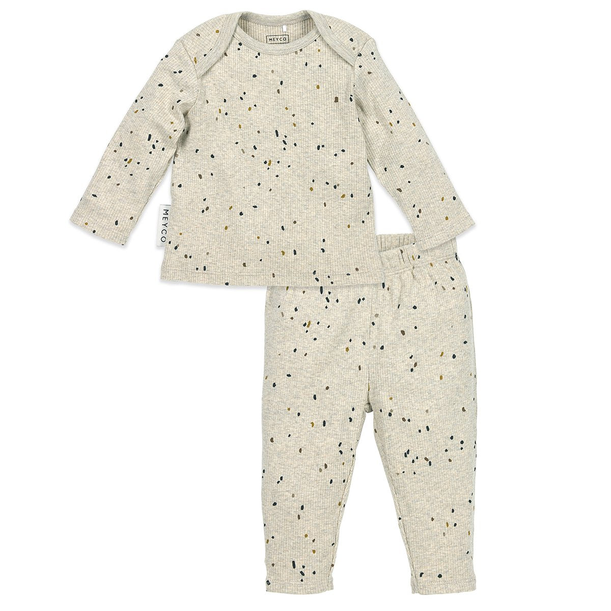 PIJAMA 2 PCS. CANALÉ 50/56 ME-RIB MINI SPOT SAND MELANGE
