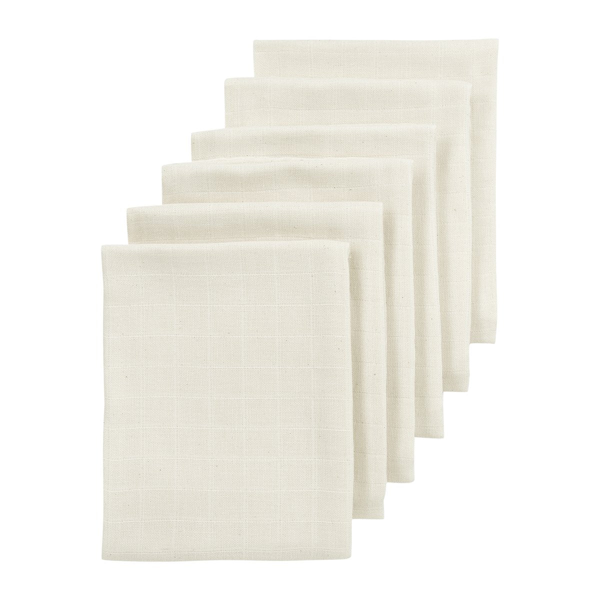 MUSELINA MEDIANA PACK DE 6 70x70 CM ME-UNI NATURE