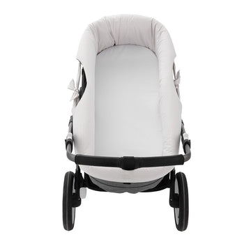 GARNITURA CAPAZO REVERSIBLE CANDELA CRUDO 35x75x35 CM