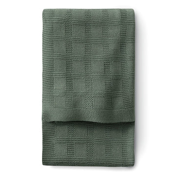 MANTA PUNTO BAMBOO 80x100x1 CM SQUARES OLIVE