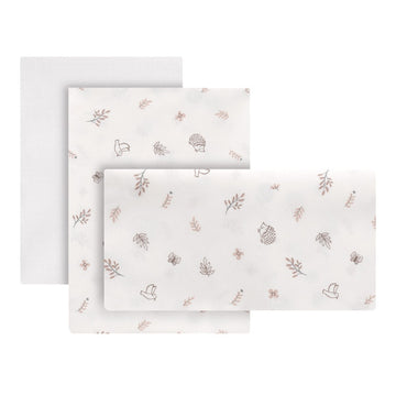 SABANA CUNA 3 PCS (CUNA 70) 70x140x1 CM CALMA ROSA