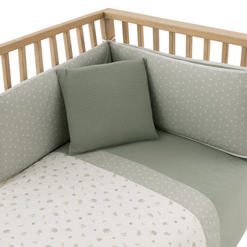 JGO 2 PCS.F.NORDICA CUNA 60 CALMA VERDE 100x140x3 CM