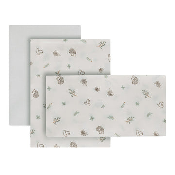 SABANA CUNA 3 PCS (CUNA 70) 70x140x1 CM CALMA VERDE