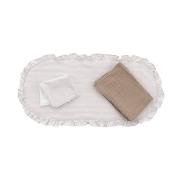 PACK COLCHA CAPAZO CANDELA CRUDO 35x75x1 CM