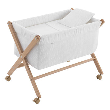 MINICUNA TIJERA MADERA UNIC CRUDO/NATURAL 55x87x74 CM