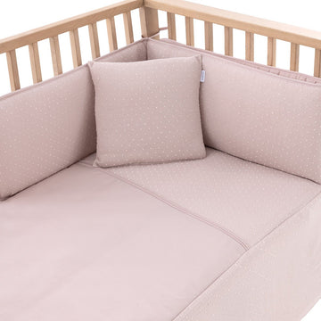 JGO 2 PCS.COLCHA I-V. CUNA 60 UNIC ROSA 60x120x3 CM