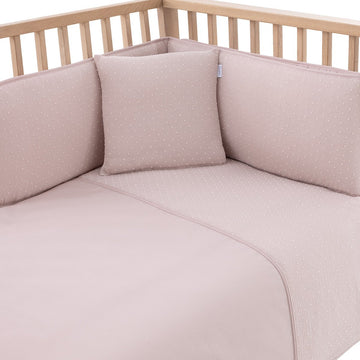 JGO 2 PCS.F.NORDICA CUNA 60 UNIC ROSA 100x140x3 CM