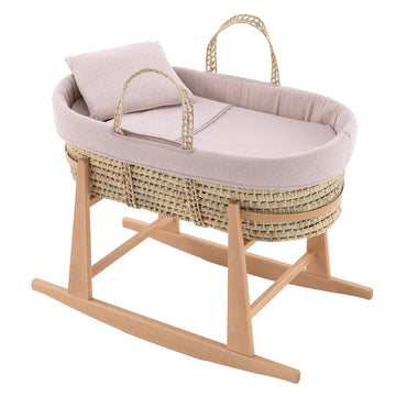 MOISES PALMA ACOLCH+PATA M.NAT UNIC ROSA/NATURAL 39x80x61 CM