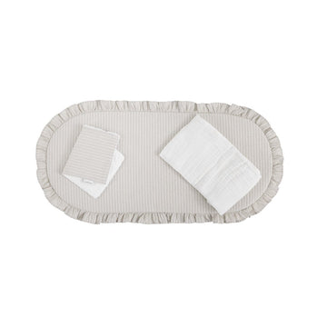 PACK COLCHONETA CAPAZO SIRA BEIGE 35x75x1 CM