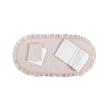 PACK COLCHONETA CAPAZO CLOE ROSA 35x75x1 CM