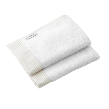 JUEGO 2 TOALLAS REGENT CREMA 25x35x1 CM