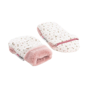 MANOPLAS CARRO AURA BEIGE/FLORES 17x28x3 CM